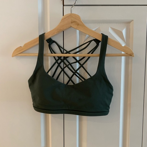 Lululemon Free To Be Wild Sports Bra - Forest Green - Picture 3 of 6